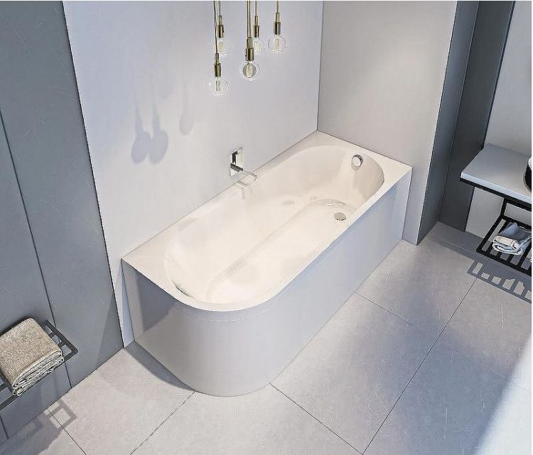 Акриловая ванна Bas Веста 170x75 R В 00144 без гидромассажа