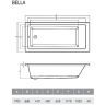 Акриловая ванна Relisan Bella 170x80 Гл000026031 без гидромассажа