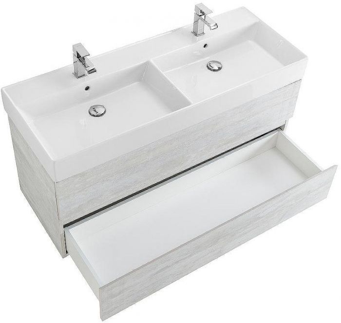 Тумба под раковину Cezares Molveno 46 120 MOLVENO 46-120-2C-SO-2-LB подвесная Legno Bianco