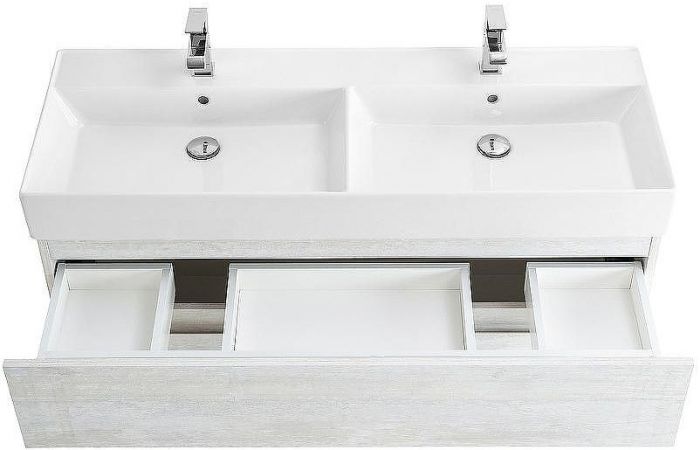 Тумба под раковину Cezares Molveno 46 120 MOLVENO 46-120-2C-SO-2-LB подвесная Legno Bianco