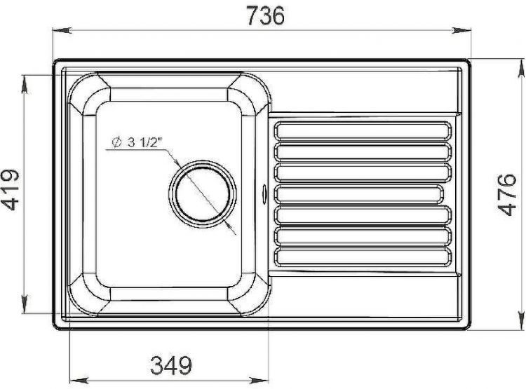 Кухонная мойка GranFest Quarz GF-Z78 Бежевая Кухонная мойка GranFest Quarz GF-Z78 Бежевая