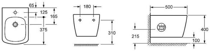 Биде Lavinia Boho Aveo 33060050 подвесное цвет Белый