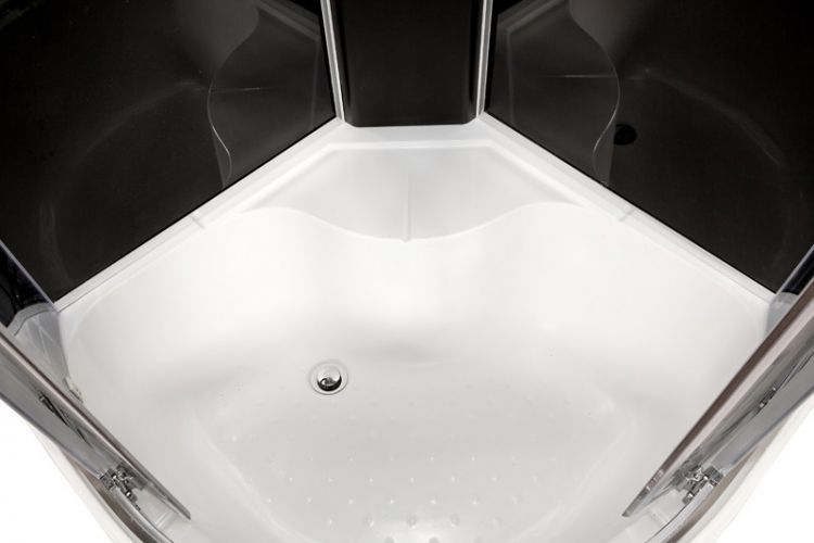 Душевая кабина Deto BМ4510 LED с гм. BLACK 100x100x220 Душевая кабина Deto BМ4510 LED с гм. BLACK 100x100x220