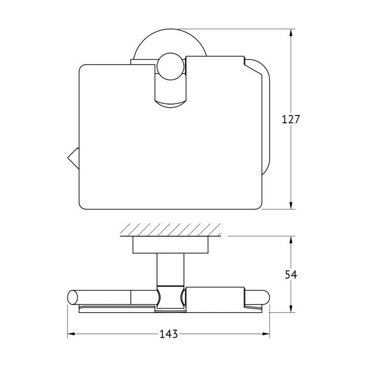 Держатель туалетной бумаги с крышкой HAR 048 Держатель туалетной бумаги с крышкой HAR 048