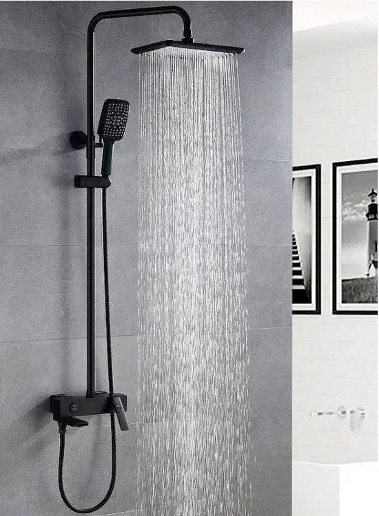 Душевая система Rose R27H R2736H Черная матовая Душевая система Rose R27H R2736H Черная матовая