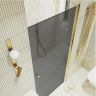 Душевая дверь Maybah Glass MGD-807-3 800x1980 на монопетле Золото стекло графитовое матовое