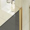 Душевая дверь Maybah Glass MGD-807-3 800x1980 на монопетле Золото стекло графитовое матовое