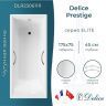 Чугунная ванна Delice Prestige 175х75 DLR230611R с отверстиями под ручки без антискользящего покрытия