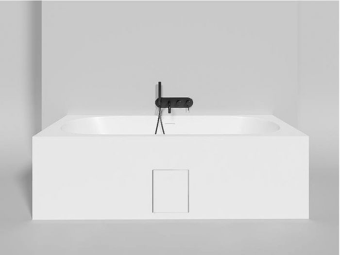 Ванна из искусственного камня Salini Ornella Axis Kit 190х90 103512G Белая глянцевая