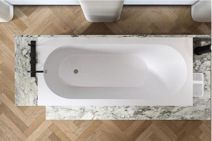 Ванна из искусственного камня Holbi Orion 168x74 1.01.007.11.1 Белая матовая