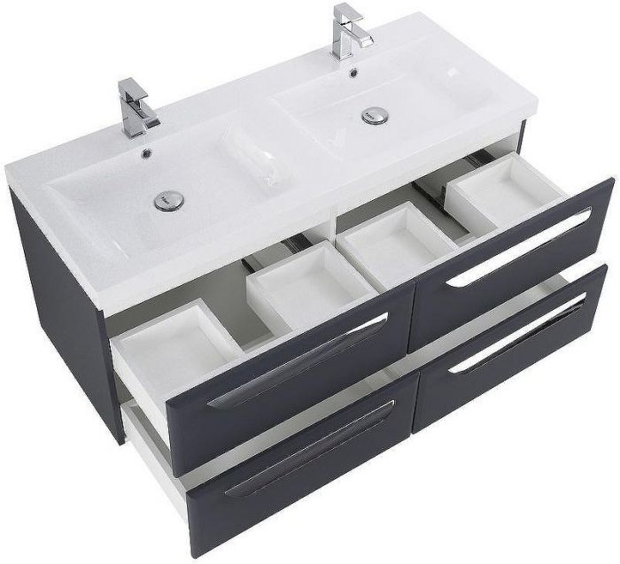 Тумба под раковину Cezares Eco 120 ECO-1200-4C-SO-2-GR-P подвесная Grafito