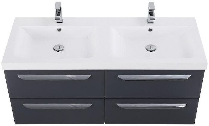 Тумба под раковину Cezares Eco 120 ECO-1200-4C-SO-2-GR-P подвесная Grafito