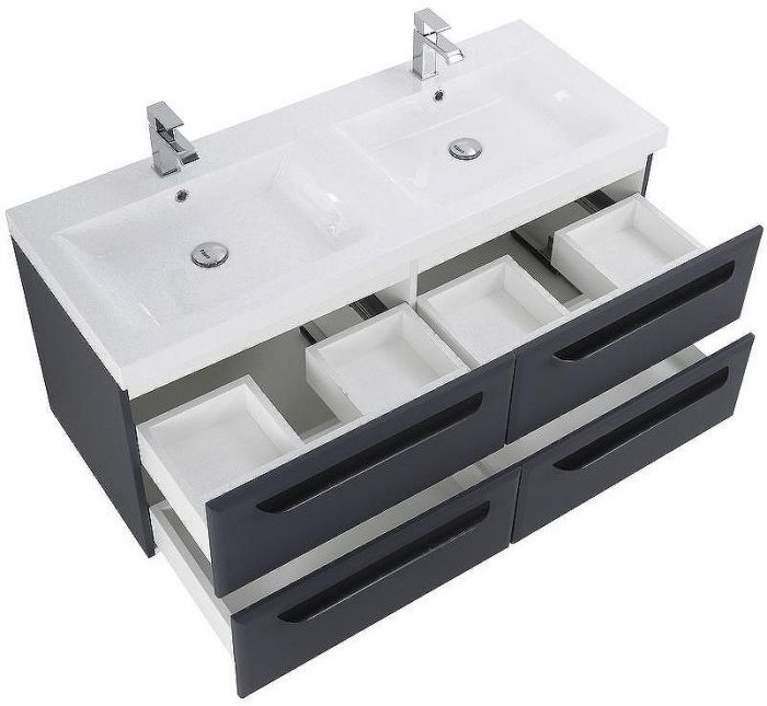 Тумба под раковину Cezares Eco 120 ECO-1200-4C-SO-2-GR-P подвесная Grafito