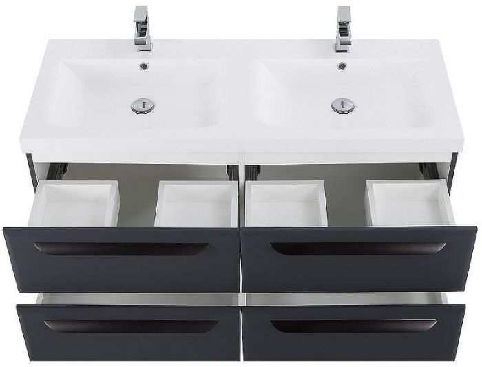 Тумба под раковину Cezares Eco 120 ECO-1200-4C-SO-2-GR-P подвесная Grafito