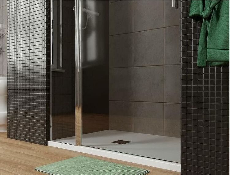 Душевая дверь Allen Brau Priority 140 3.31010.00G профиль Хром стекло тонированное