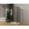 Душевая дверь Allen Brau Priority 140 3.31010.00G профиль Хром стекло тонированное