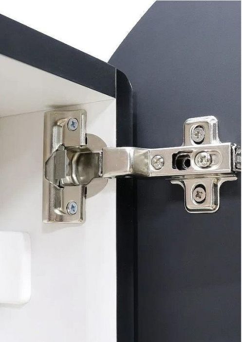 Зеркальный шкаф Континент Torneo Black LED 60 МВК068 с подсветкой Черный