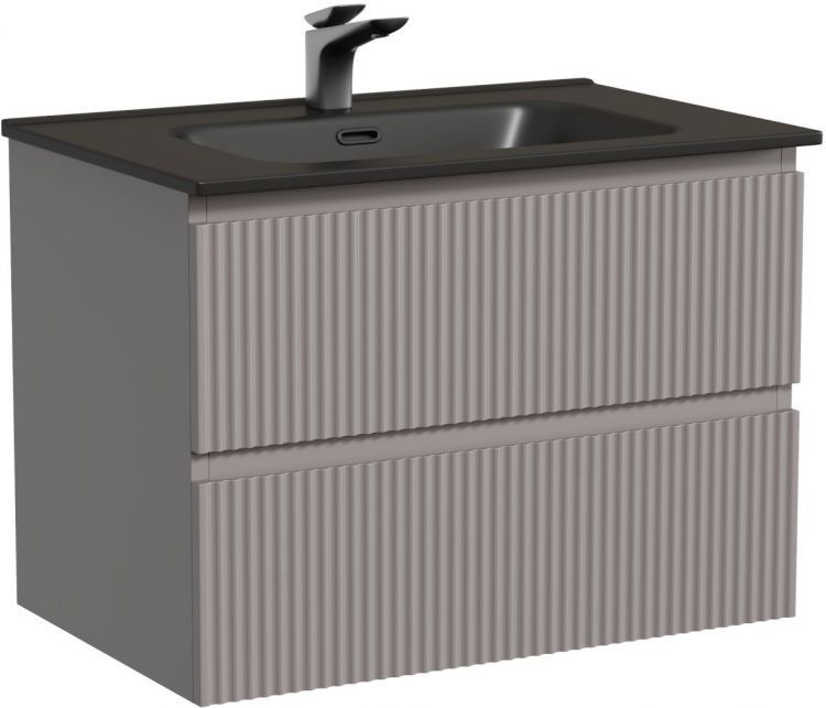 Тумба подвесная SANCOS Snob R 690х445х500, c двумя ящиками оснащенными доводчиками, Doha Soft,SNR70SM