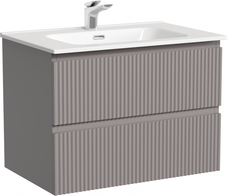 Тумба подвесная SANCOS Snob R 690х445х500, c двумя ящиками оснащенными доводчиками, Doha Soft,SNR70SM