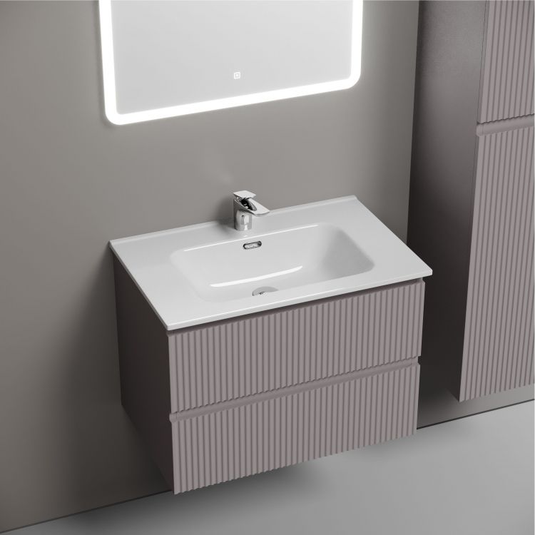 Тумба подвесная SANCOS Snob R 690х445х500, c двумя ящиками оснащенными доводчиками, Doha Soft,SNR70SM