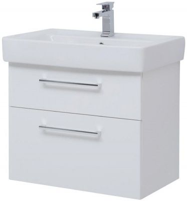 Тумба под раковину Dreja Q Max 80 77.0007W подвесная Белый глянец
