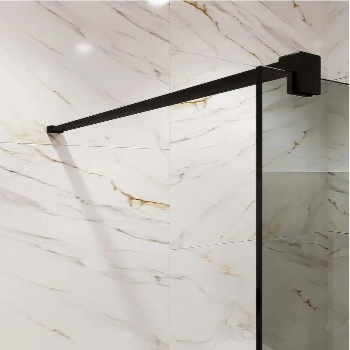 Душевая перегородка Reflexion Walk in 100 RX200100TBL-15 профиль Черный матовый стекло тонированное