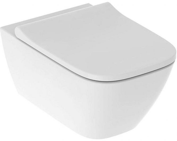 Унитаз Geberit Smyle Square 500.683.00.2 подвесной с сиденьем Микролифт