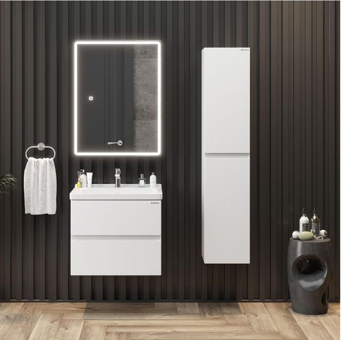 Зеркальный шкаф Onika Орби 60 206087 с подсветкой цвет Белый