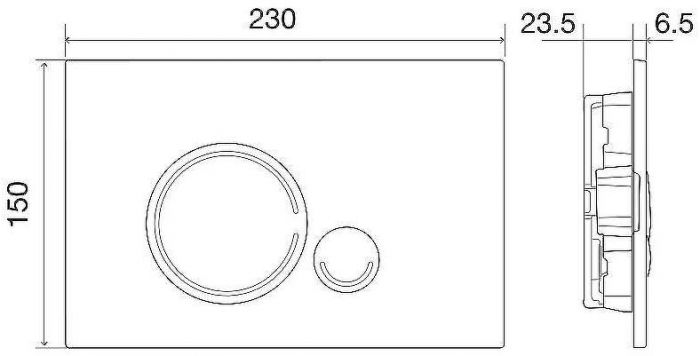 Комплект унитаза Cezares Stylus-Tor CZR-6601-TH-TOR/CZR2316SC с инсталляцией BelBagno BB002-80/BB014-SR-BIANCO с сиденьем Микролифт и Белой клавишей смыва
