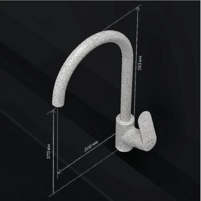 Смеситель для кухни AM.PM Like F8007133 Белый