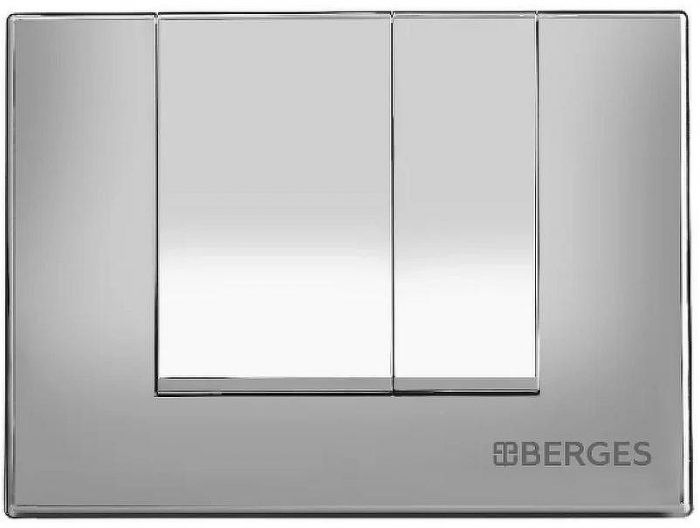 Инсталляция Berges Novum 040242 для унитаза с клавишей смыва Хром матовый