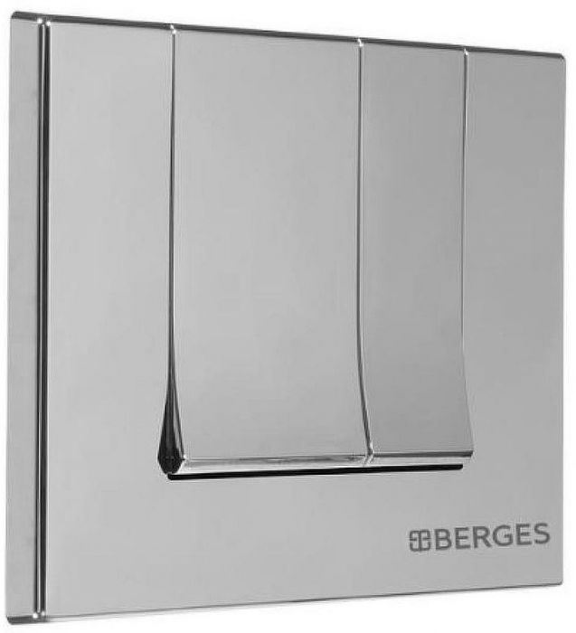 Инсталляция Berges Novum 040242 для унитаза с клавишей смыва Хром матовый