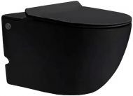 Комплект унитаза с инсталляцией SantiLine SL-5031MB подвесной Черный матовый с сиденьем Микролифт