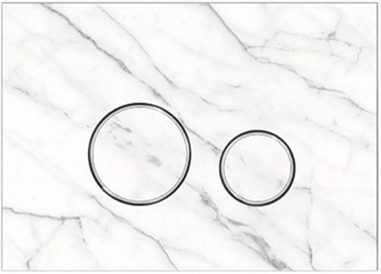 Клавиша смыва KK POL Lapis Grande V1 Orbis 350/PPK/423-00-03 Statuarietto