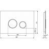 Клавиша смыва KK POL Lapis Grande V1 Orbis 350/PPK/423-00-03 Statuarietto