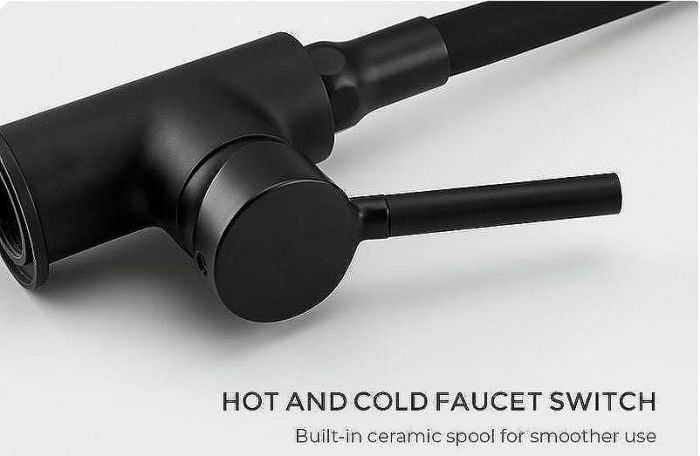 Смеситель для кухни Frap H44 F4044-6 Черный матовый