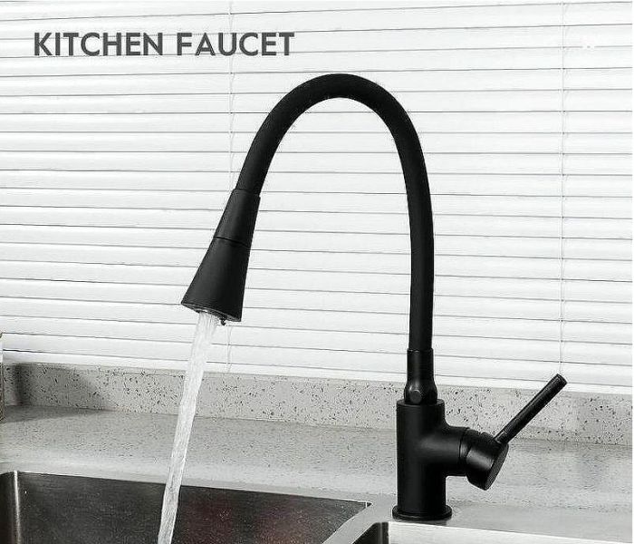 Смеситель для кухни Frap H44 F4044-6 Черный матовый