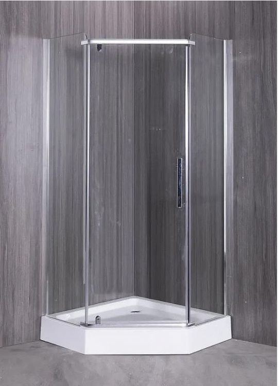 Душевой уголок Esbano ESR-8160 90x90 ESUGR8160 профиль Хром стекло прозрачное Душевой уголок Esbano ESR-8160 90x90 ESUGR8160 профиль Хром стекло прозрачное