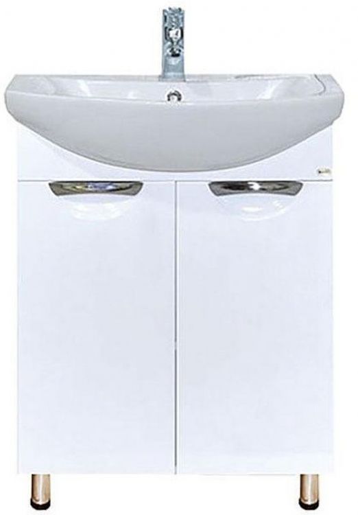 Тумба с раковиной Misty Лаванда 60 УТ000000085 Белая