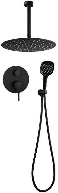 Душевая система FILARETE Roun FL1029BL цвет Черный матовый