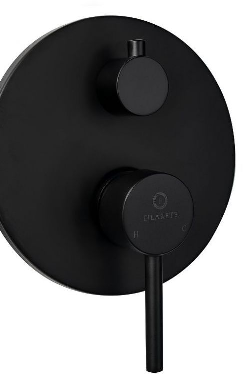 Душевая система FILARETE Roun FL1029BL цвет Черный матовый