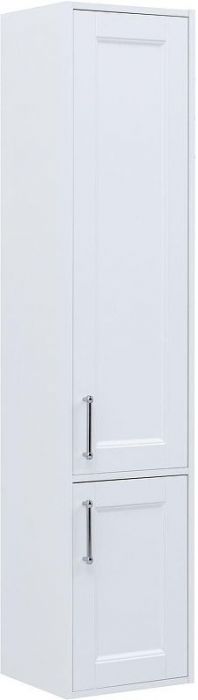 Шкаф пенал Aquanet Бостон New 35 306370 подвесной цвет Белый сатин