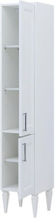 Шкаф пенал Aquanet Бостон New 35 306370 подвесной цвет Белый сатин