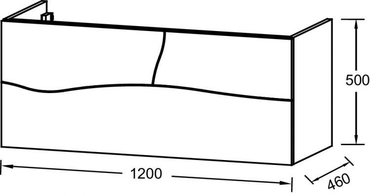 Тумба под раковину Jacob Delafon Sherwood, 120 см, push-to-open, 3 ящика, состаренный дуб, EB1834RU-P13 Тумба под раковину Jacob Delafon Sherwood, 120 см, push-to-open, 3 ящика, состаренный дуб, EB1834RU-P13