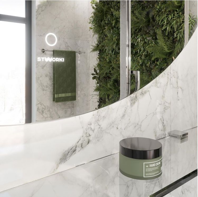 Комплект мебели для ванной STWORKI Ольборг 120 подвесной цвет Белый матовый Дуб французский Комплект мебели для ванной STWORKI Ольборг 120 подвесной цвет Белый матовый Дуб французский