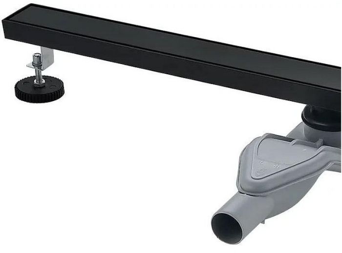 Душевой лоток Grocenberg 80 T800BL с Черной матовой решеткой / под плитку