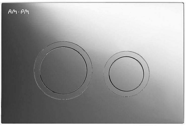 Комплект унитаза с инсталляцией AM.PM Sense FlashClean IS110151.741701 с сиденьем Микролифт и клавишей смыва Хром глянцевый