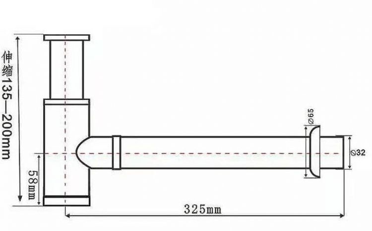 Сифон для раковины SantiLine SL-117 Бронза