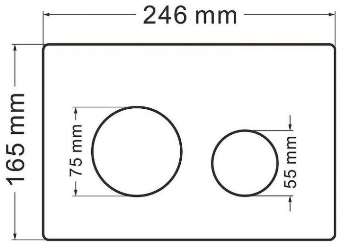 Комплект унитаза Abber Rechteck AC1201-AC0105-AC0121MB с сиденьем Микролифт и клавишей смыва цвет Черный матовый
