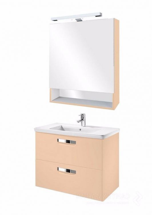 Зеркальный шкаф Roca The Gap 70 (ZRU9302699) бежевый Зеркальный шкаф Roca The Gap 70 (ZRU9302699) бежевый